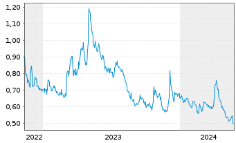 Chart Tudor Gold Corp. - 5 années