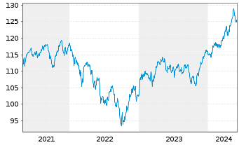 Chart Effecten-Spiegel Aktien-Fonds Inhaber-Anteile - 5 années