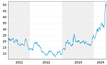 Chart Blue Bird Corp. - 5 Jahre