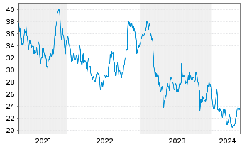 Chart Douglas Dynamics Inc. - 5 Years