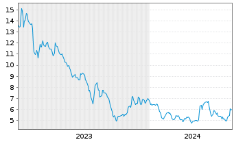Chart US GoldMining Inc. - 5 années