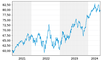 Chart VanEck V.ETF-Mo.Wide Moat ETF - 5 années