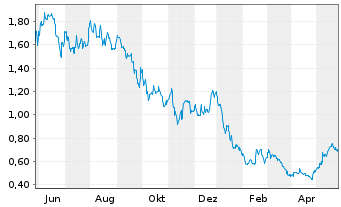 Chart Lithium Ionic Corp. - 1 Jahr