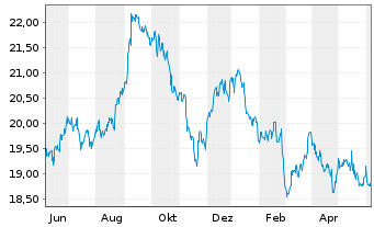 Chart Albertsons Companies Inc. - 1 Year