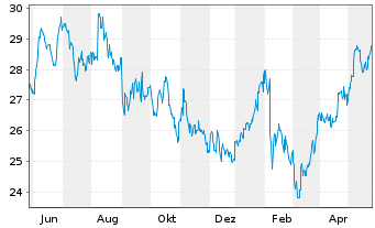 Chart Fox Corp. Shares B - 1 Jahr