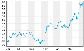 Chart Global X MSCI Argentina ETF 20 - 1 Jahr