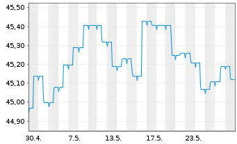 Chart Monega Euro-Bond Inhaber-Anteile - 1 Monat