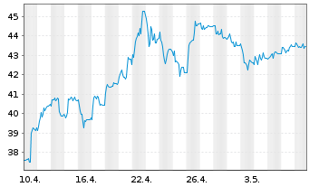 Chart Deutsche Rohstoff AG - 1 mois