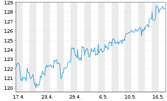 Chart Effecten-Spiegel Aktien-Fonds Inhaber-Anteile - 1 Monat