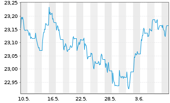 Chart SPDR Bloom.Gl.Ag.Bd U.ETF - 1 mois