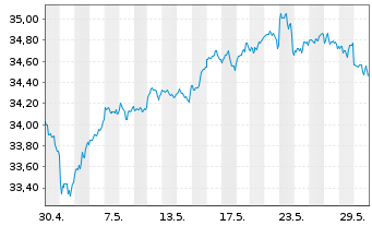 Chart SPDR S&P 500 ESG Scr.UCITS ETF - 1 Monat