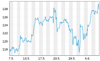Chart Dir.ETF T.-D.Dly S&P500 Bull3X - 1 mois