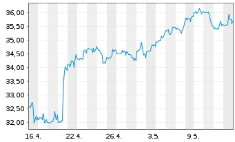 Chart Fifth Third Bancorp - 1 Monat