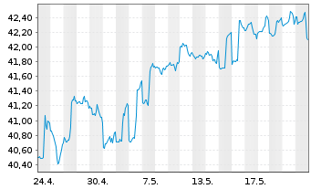 Chart GS ETF Tr.II-Marketb.US1000ETF - 1 Monat