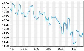Chart Inv.S&P MidCap 400 P.Gwth ETF - 1 mois