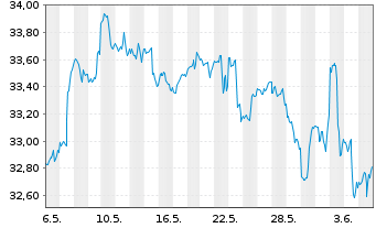 Chart Inv.S&P 500 E.Weight Mater.ETF - 1 mois