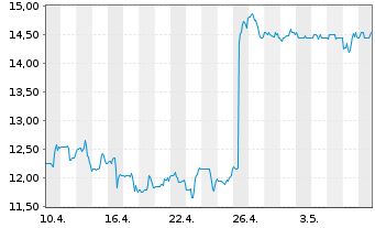 Chart US Silica Holdings Inc. - 1 Monat