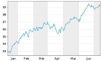 Chart XT-MSCI W.Q.ESG 1CDLA USD - 6 Monate