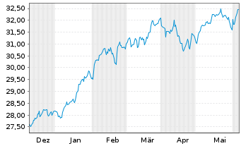 Chart Amu.S&P 500 CL.N.Z.AMB.P USD - 6 Months