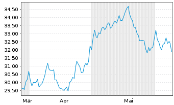 Chart ACI Worldwide Inc. - 6 Months