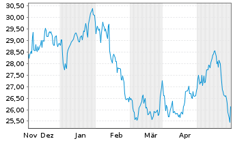 Chart Energizer Holdings Inc. - 6 mois