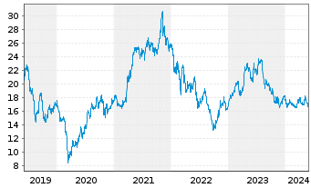 Chart Wacker Neuson SE - 5 Jahre