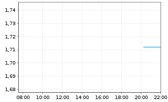 Chart Mini Future Short Bitcoin Group - Intraday