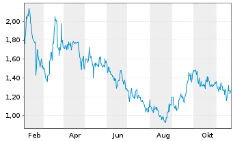 Chart Premier American Uranium Inc. - 1 Year