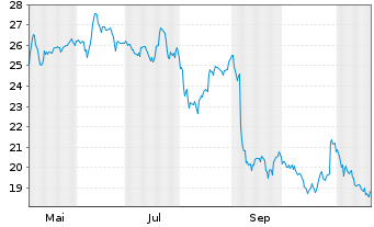 Chart Puig Brands S.A. - 1 an