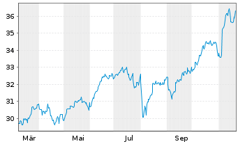 Chart Amu.ETF ICAV-Amu.MSCI USA ETF - 1 Jahr