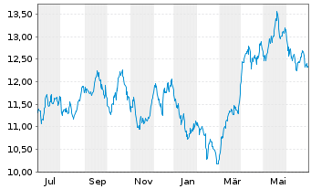 Chart VCH Expert - Natural Resources Inhaber-Anteile - 1 Year