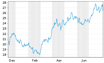 Chart Amu.Idx Sol.Am.NYSE AR.GO.BUGS - 1 an