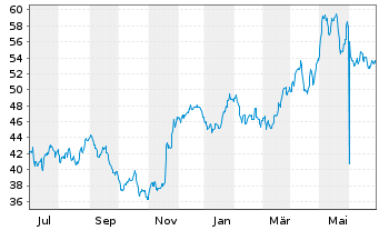 Chart Global X MSCI Argentina ETF 20 - 1 Year