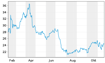 Chart Informatica Inc. - 1 Jahr