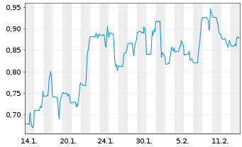 Chart Liberty Defense Holding Ltd. - 1 Monat