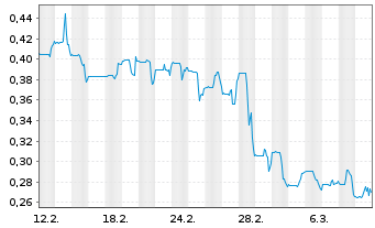 Chart TDG Gold Corp. - 1 Monat