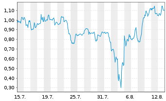 Chart Mini Future Long Palantir - 1 Monat