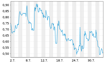 Chart Mini Future Long Hensoldt - 1 mois