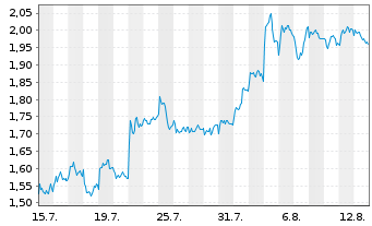 Chart Mini Future Short Porsche - 1 Month