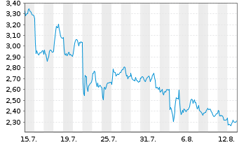 Chart Mini Future Long Porsche - 1 mois