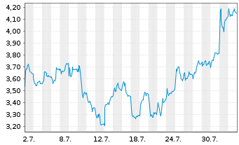 Chart Mini Future Short BMW - 1 mois