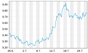 Chart Mini Future Long Berkshire Hathaway - 1 mois