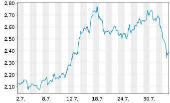 Chart Mini Future Long Berkshire Hathaway - 1 Monat