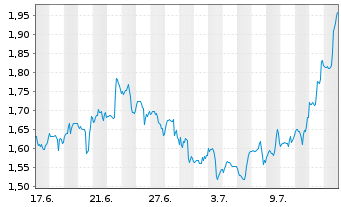 Chart Mini Future Long Berkshire Hathaway - 1 Month