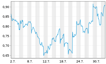 Chart Mini Future Short BYD - 1 Month