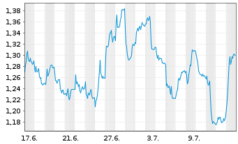 Chart Mini Future Short RWE - 1 Month