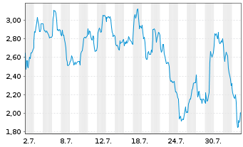 Chart Mini Future Long Adyen - 1 mois