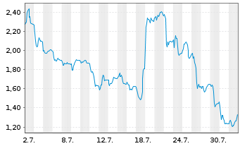 Chart Mini Future Short Sartorius - 1 Monat