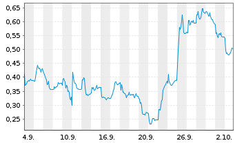 Chart Mini Future Long Verbio Vereinigte Bioenergie - 1 Monat