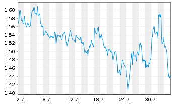 Chart Mini Future Long Shell - 1 mois